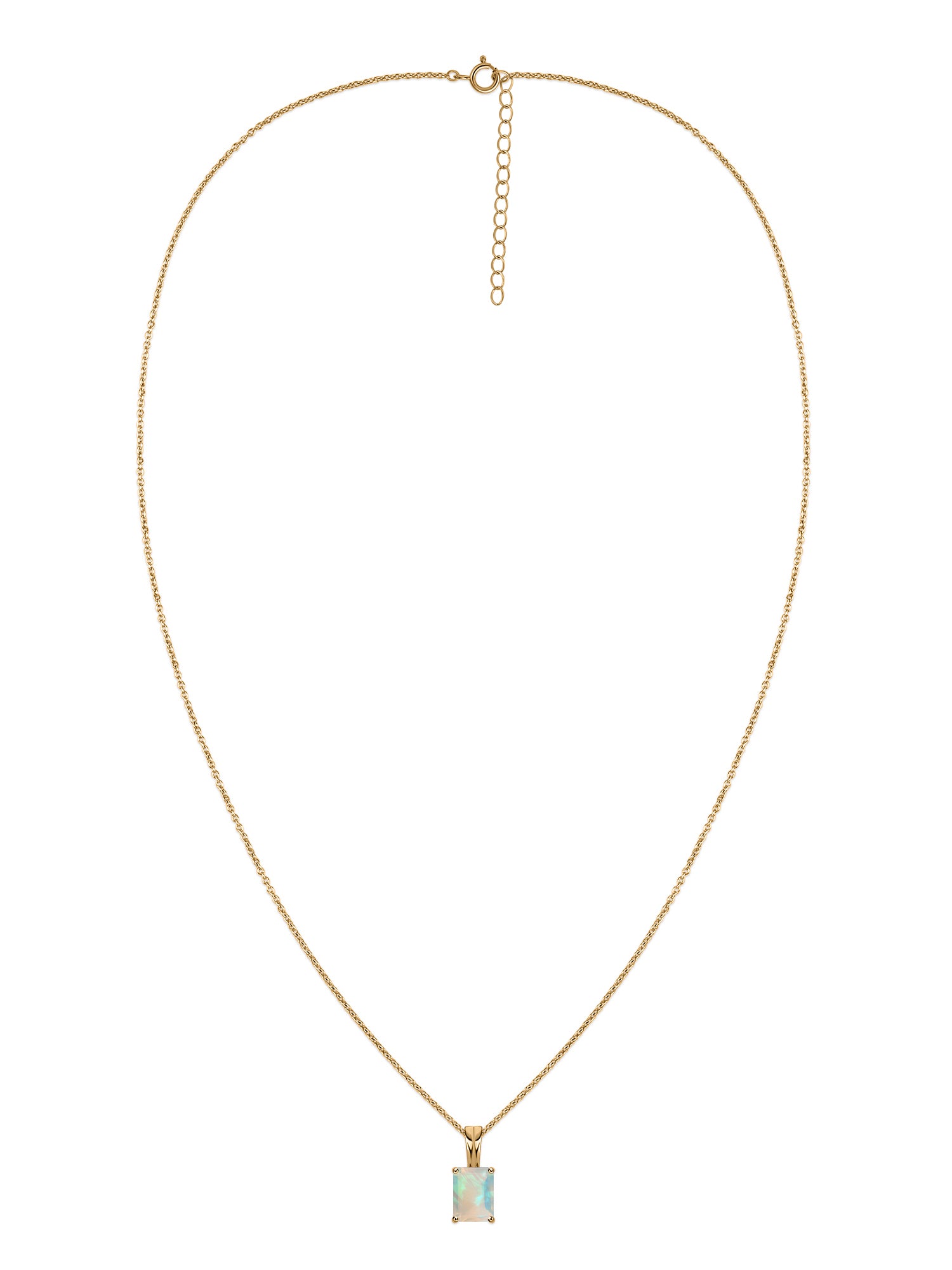 Elegant Ethiopian Opal Gold Necklace