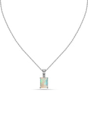 Elegant Ethiopian Opal Gold Necklace