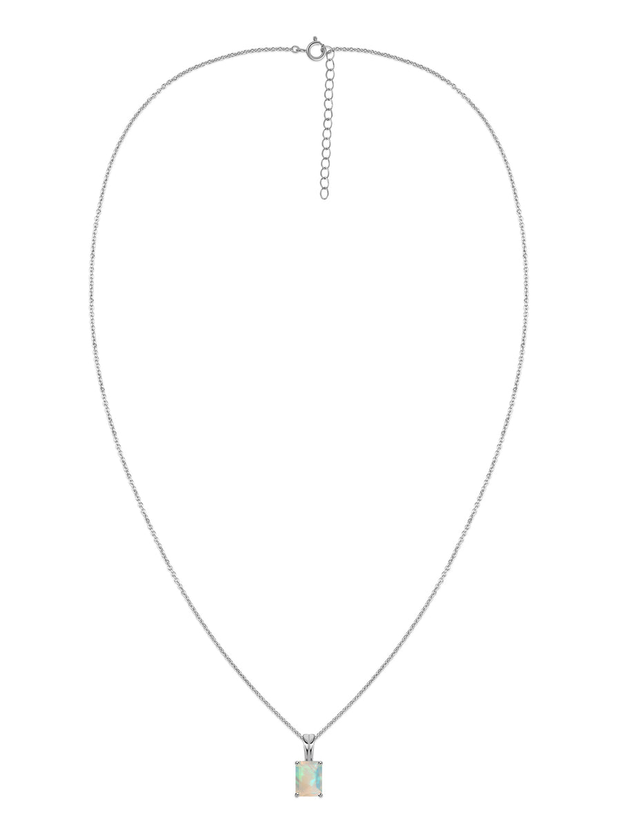 Elegant Ethiopian Opal Gold Necklace