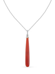 Red Onyx Drop Pendant