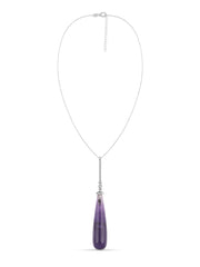 Natural Amethyst Healing Pendant With Chain