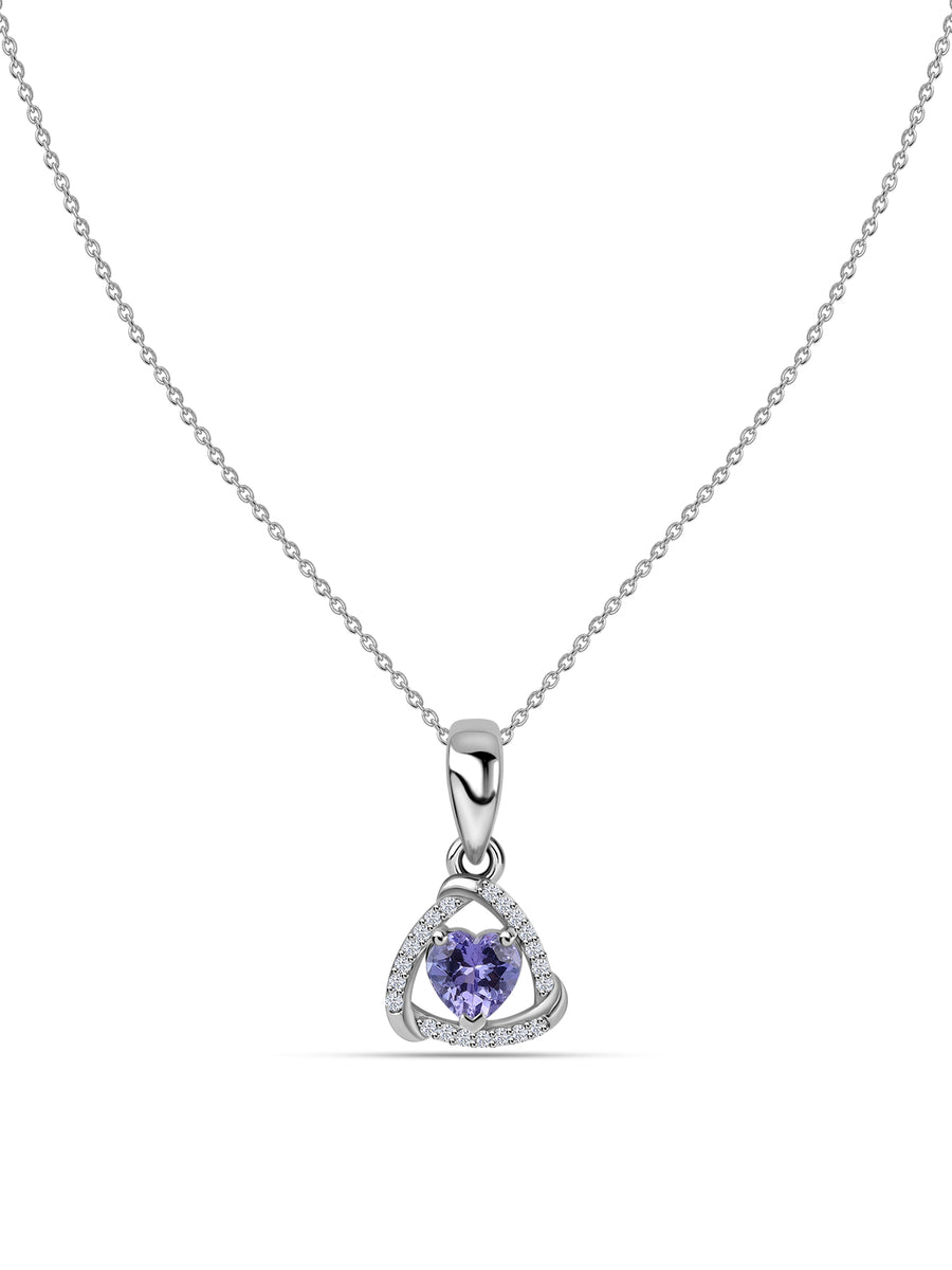 Heart Tanzanite Necklace
