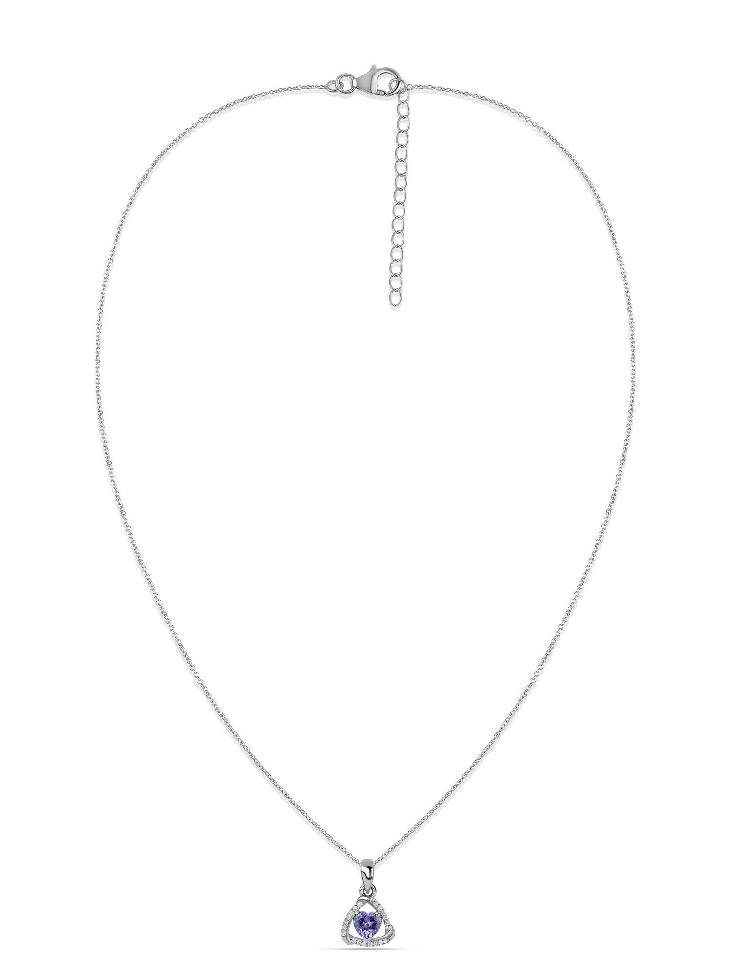 Heart Tanzanite Necklace