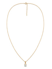 Classic Natural Ethiopian Opal Gold Pendant with chain