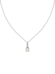 Natural Ethiopian Opal Classic Gold Pendant Necklace