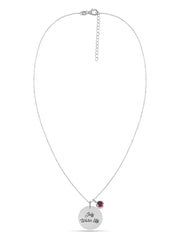 July Water Lily Birth Flower Necklace