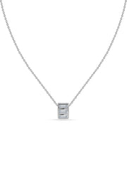 Baguette Lab Grown Diamond Barrel Necklace