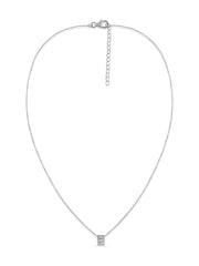 Baguette Lab Grown Diamond Barrel Necklace