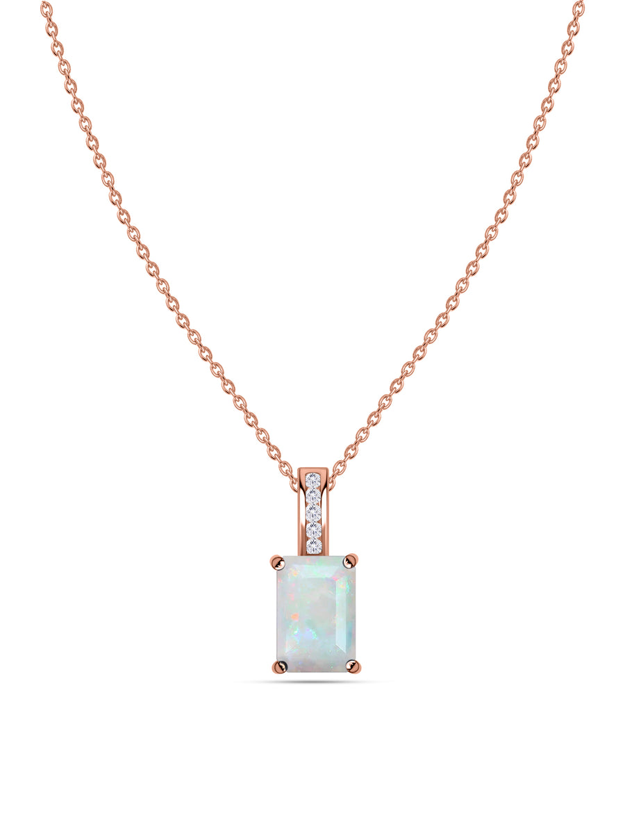 Ethiopian Opal Majesty Pendant with Chain