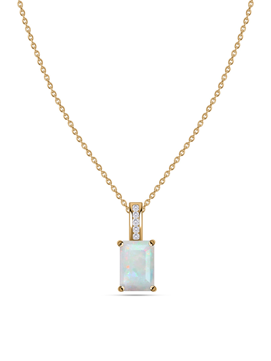 Ethiopian Opal Majesty Pendant with Chain