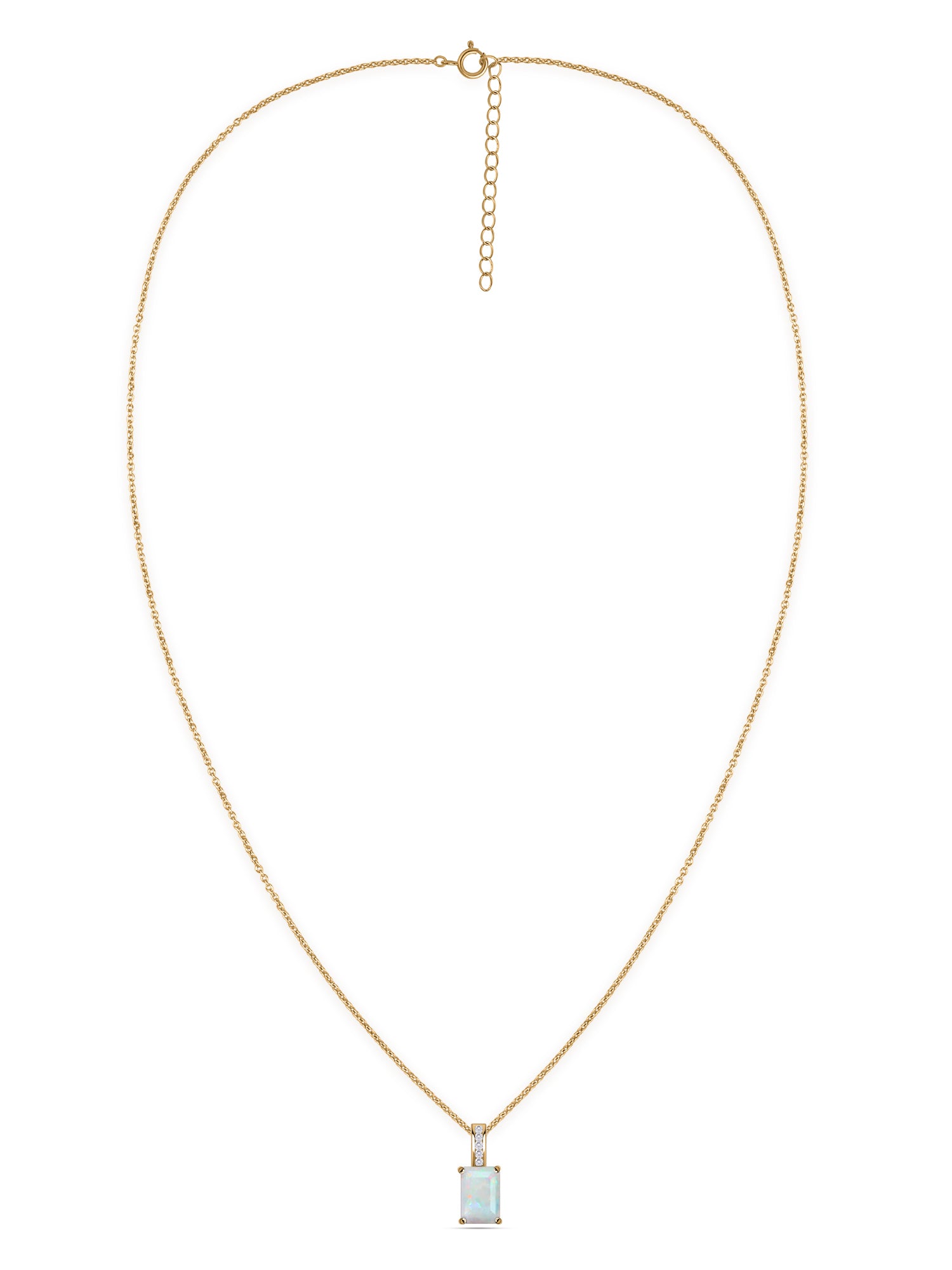 Ethiopian Opal Majesty Pendant with Chain