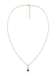Natural Tanzanite Gold Pendant With Chain