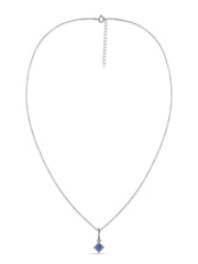 Natural Tanzanite Gold Pendant With Chain