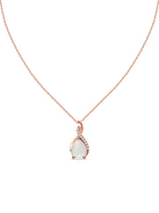 Sparkling Ethiopian Opal Pendant With Chain