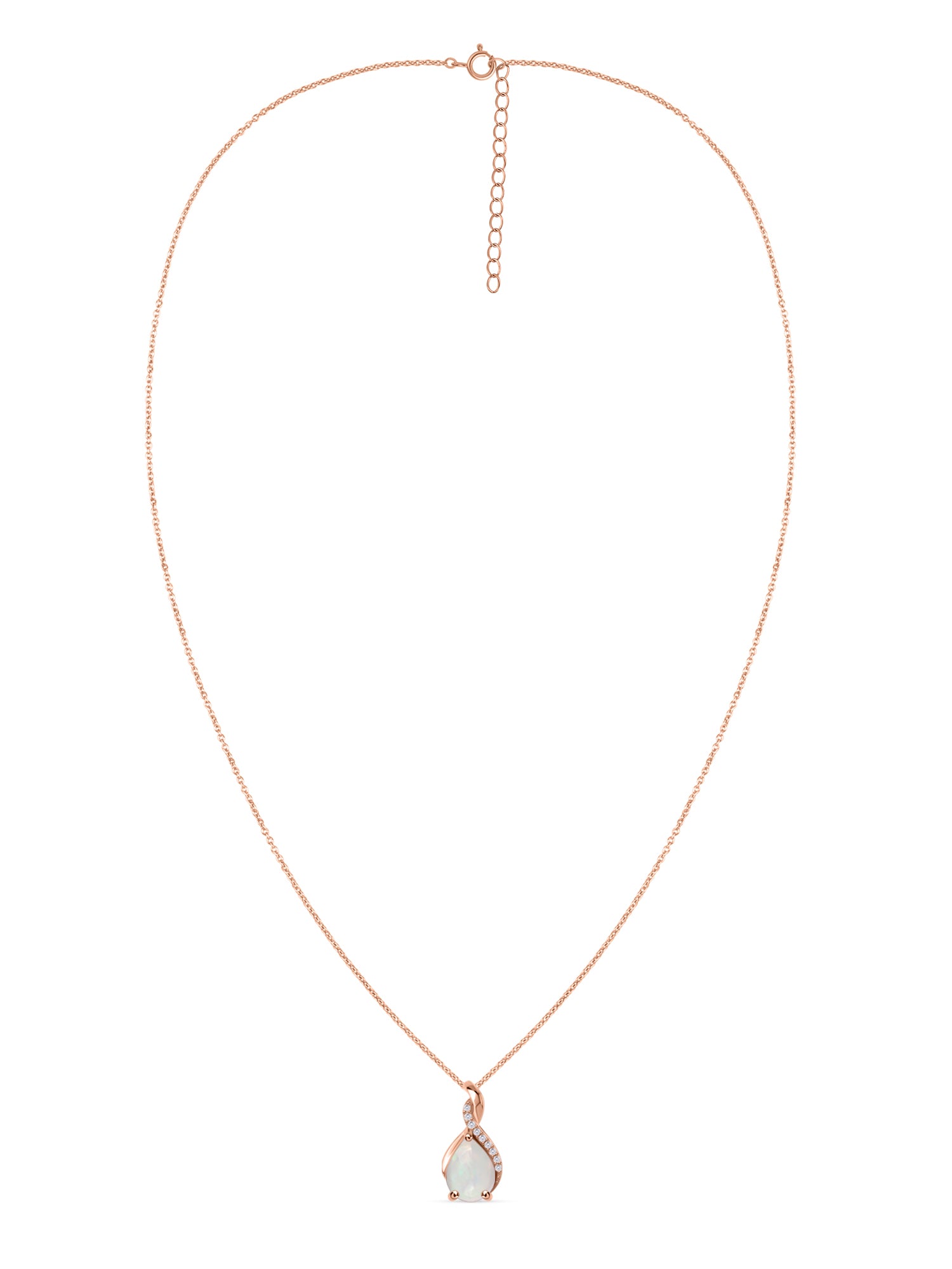 Sparkling Ethiopian Opal Pendant With Chain