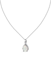 Sparkling Ethiopian Opal Pendant With Chain