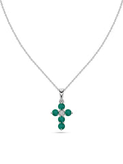 Emerald Grace Zambian Emerald Silver Pendant