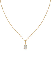 Natural Ethiopian Opal Gold Pendant With Chain