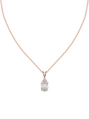 Ethiopian Opal Gold Pendant with LGD Accents