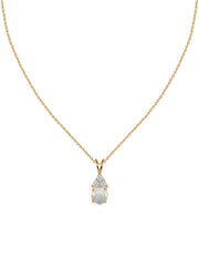 Ethiopian Opal Gold Pendant with LGD Accents