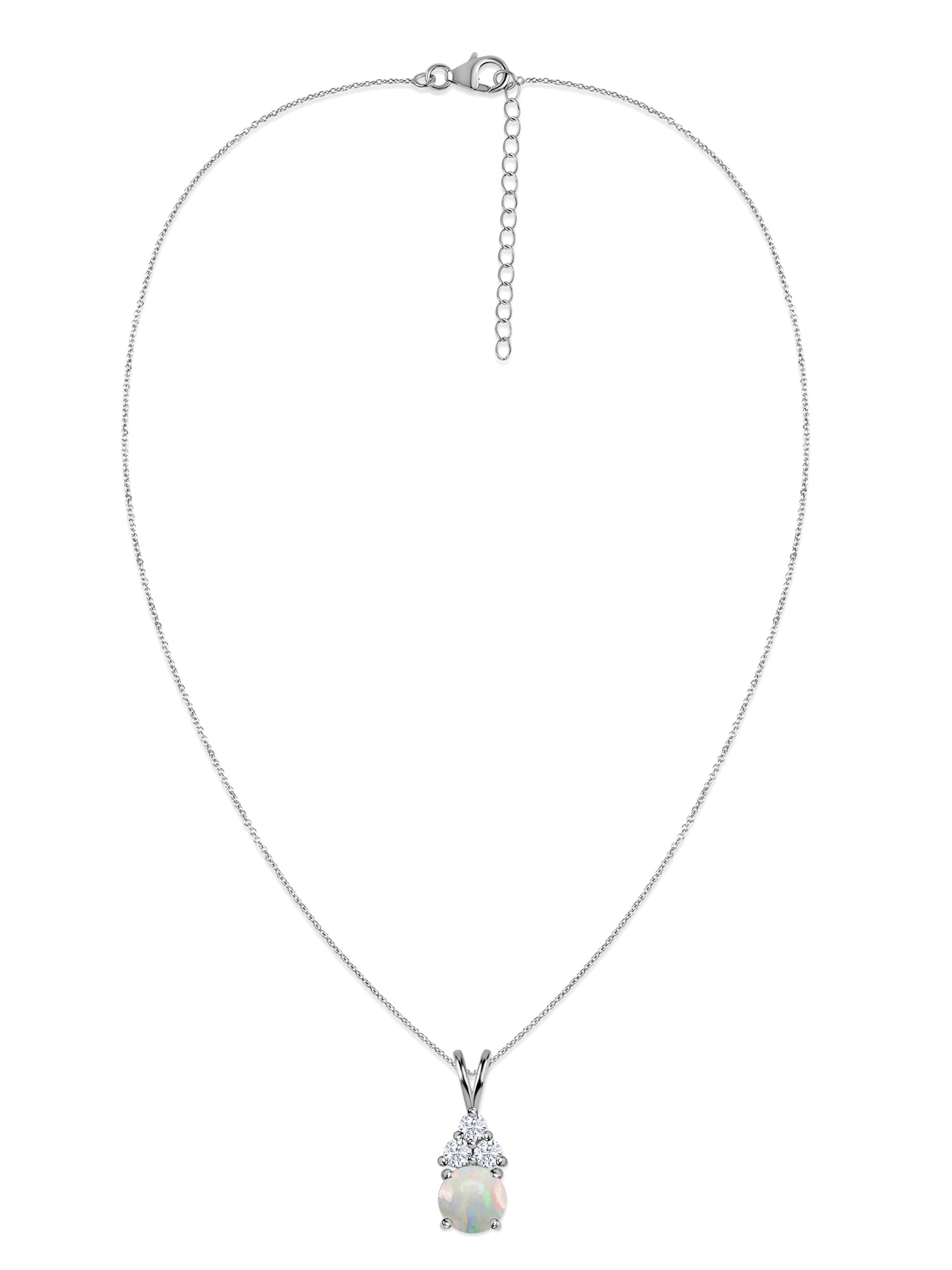 Ethiopian Opal Gold Pendant with LGD Accents