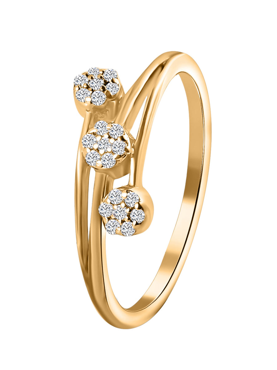 14k Gold Ring with Lab Grown Diamond for Engagement and Wedding
