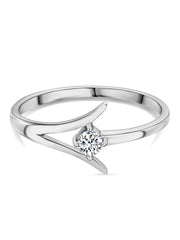 Lab Grown Sparkling Diamond Ring in Gold
