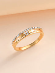 Classic Diamond Engagement Band Ring-1