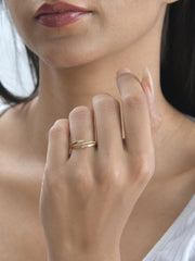 14k Gold Ring with Lab Grown Diamond