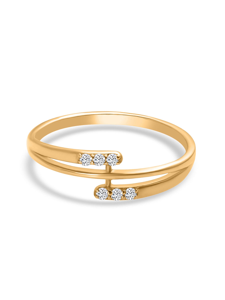 14k Gold Ring with Lab Grown Diamond