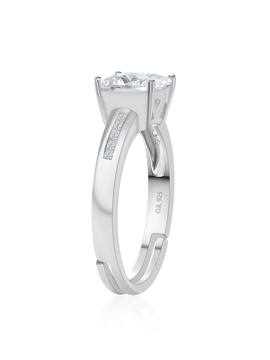 Diamond Look Engagement Ring For Women