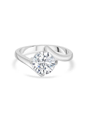 4 Carat Just Like Diamond Solitaire Ring For Women