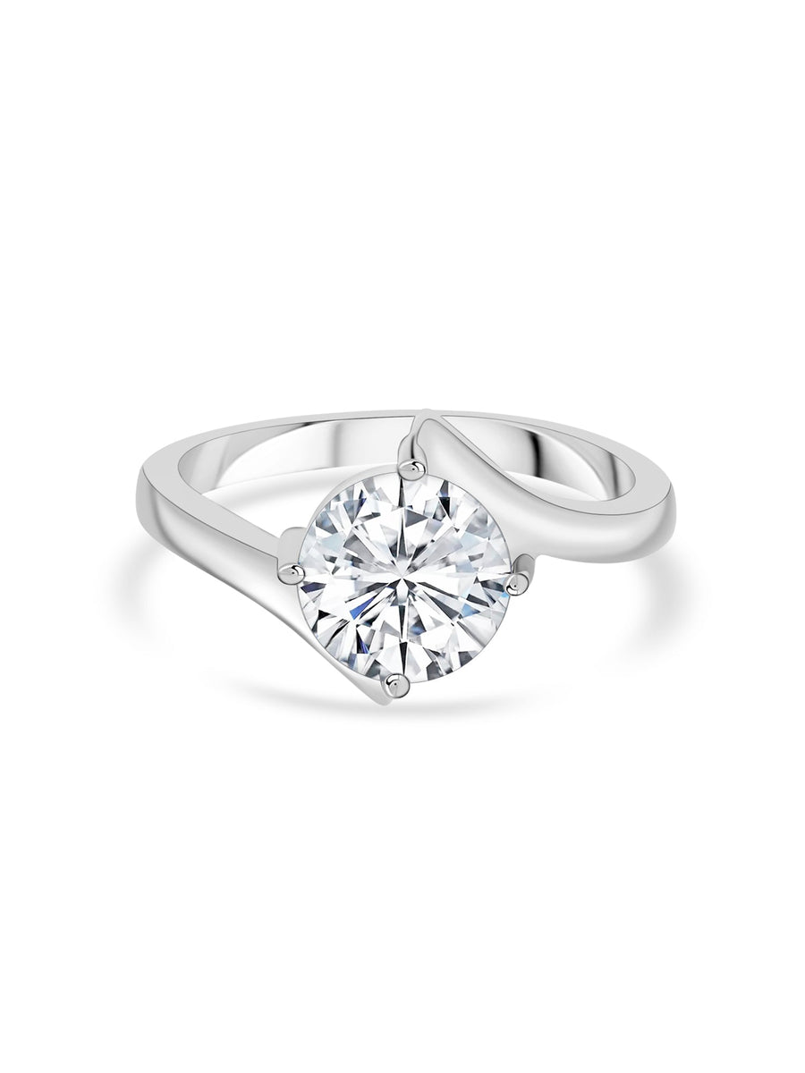 4 Carat Just Like Diamond Solitaire Ring For Women