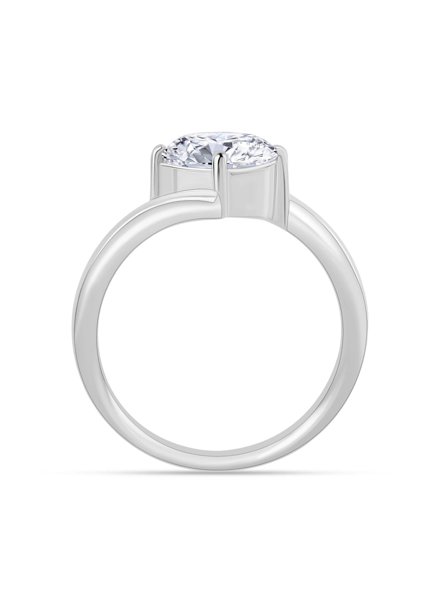 4 Carat Just Like Diamond Solitaire Ring For Women