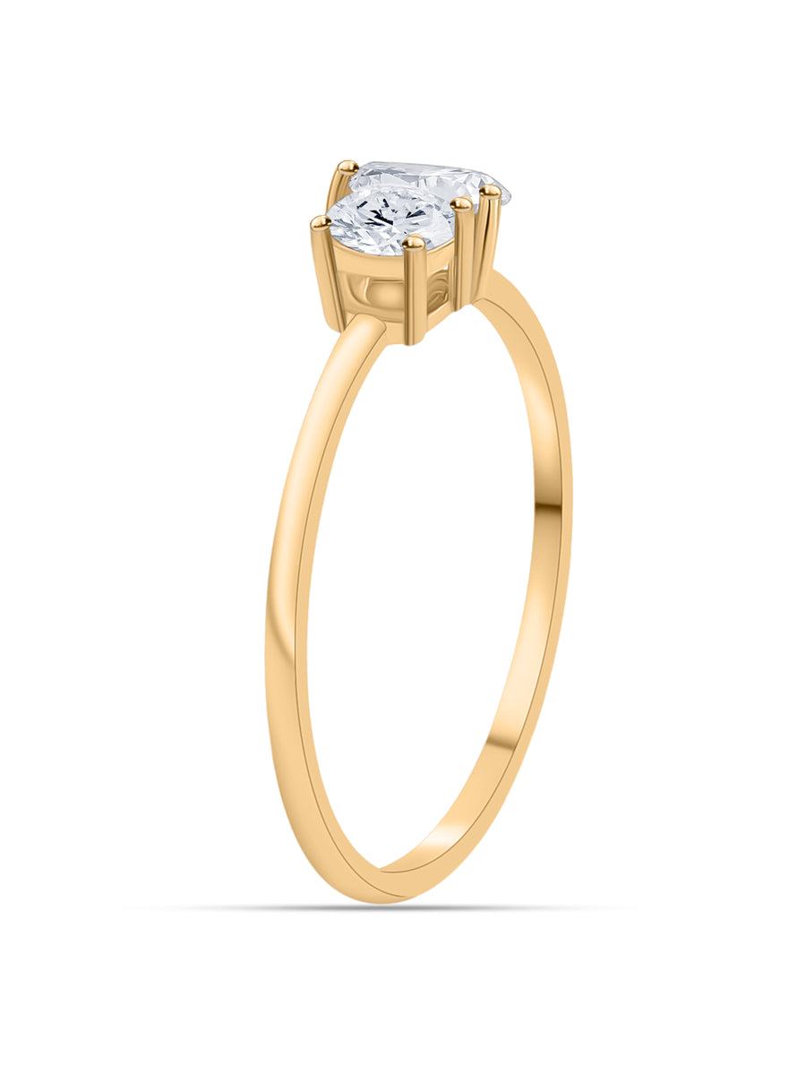 Lab Grown Diamond Toi Et Moi Gold Ring