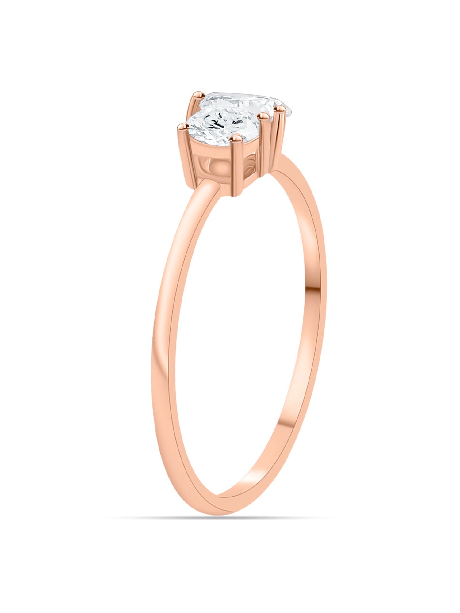 Lab Grown Diamond Toi Et Moi Gold Ring