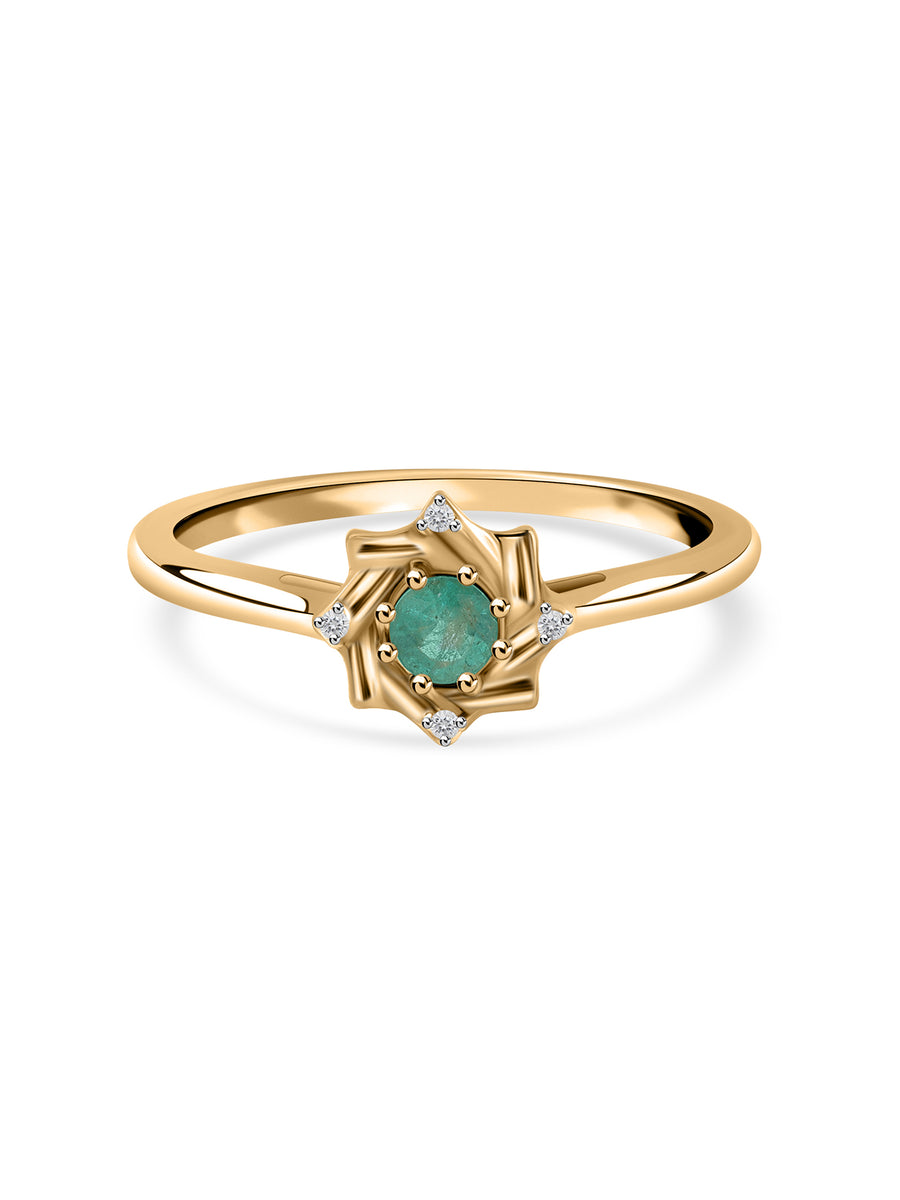 Illuminati Natural Emerald Ring