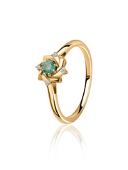 Illuminati Natural Emerald Ring