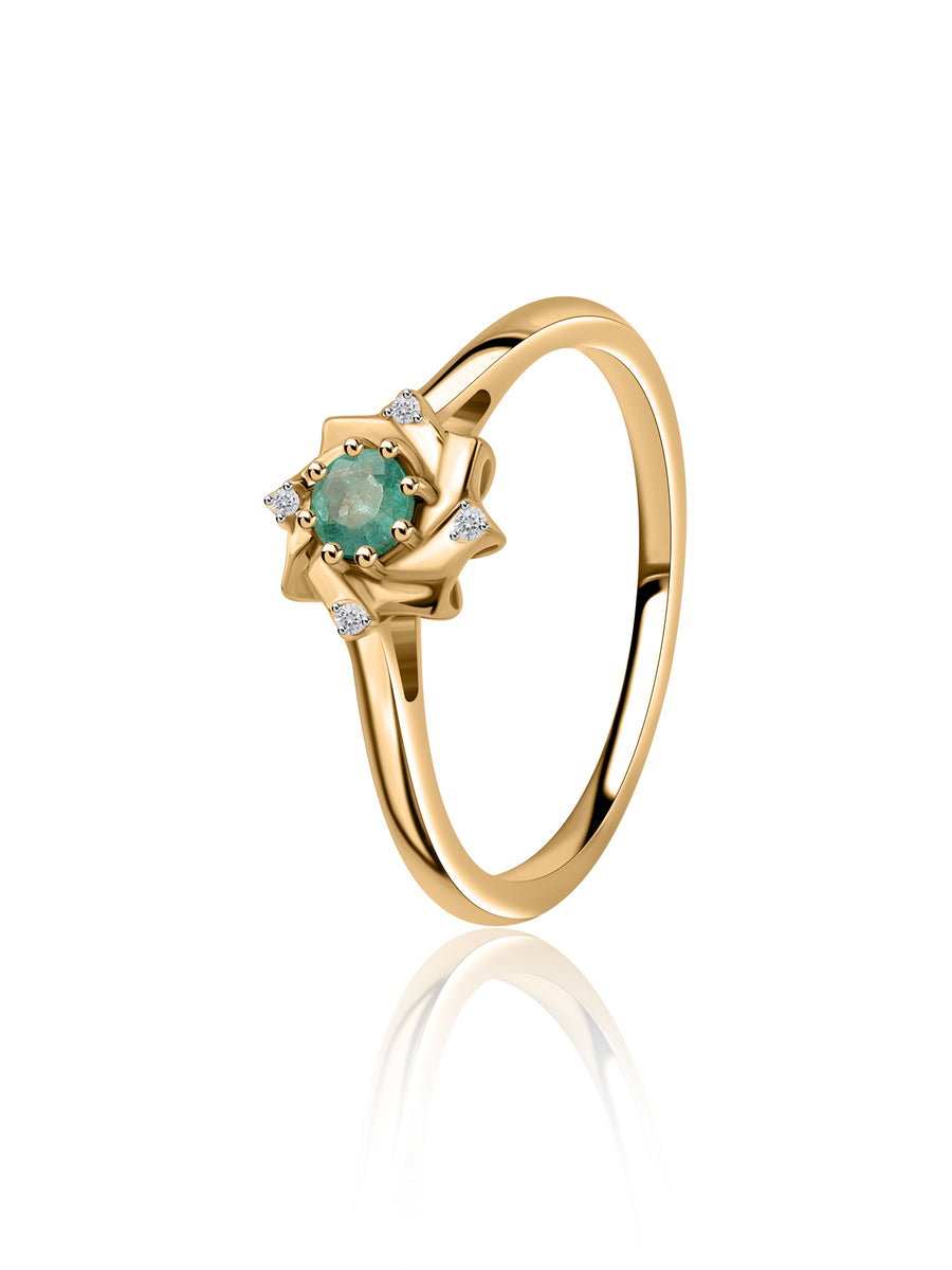 Illuminati Natural Emerald Ring