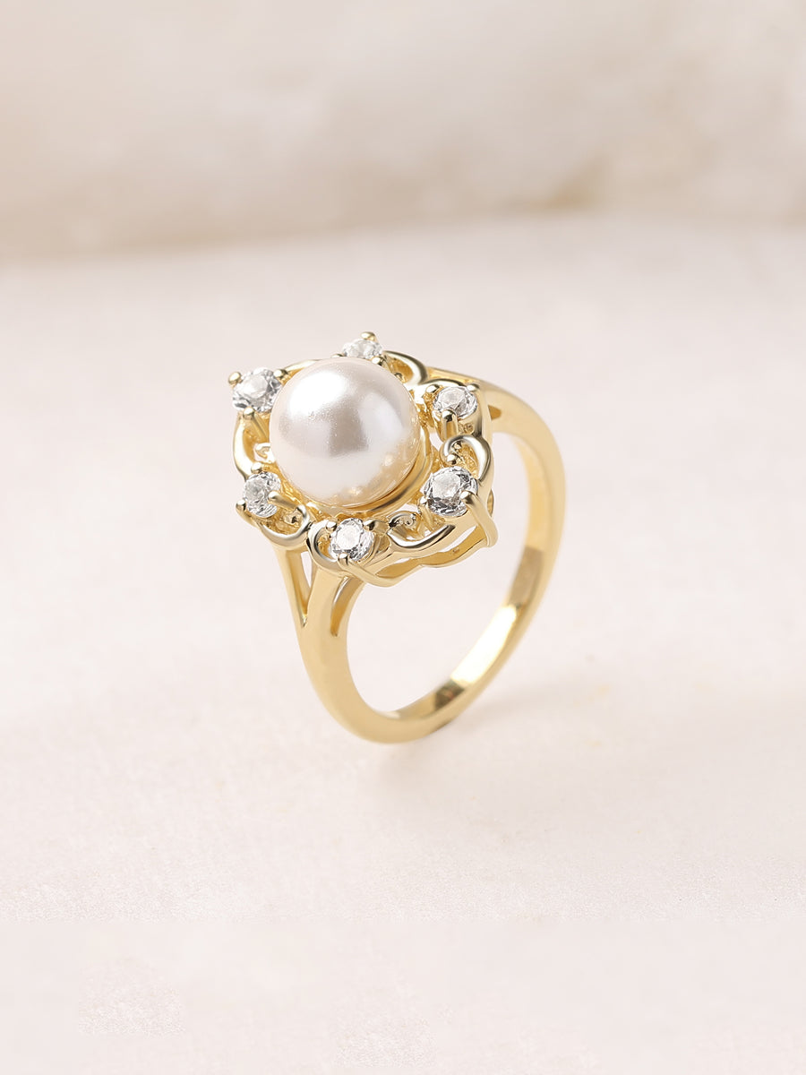 Royalty Pearl Ring For Women