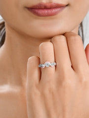 Solitaire Enamel Ring For Women