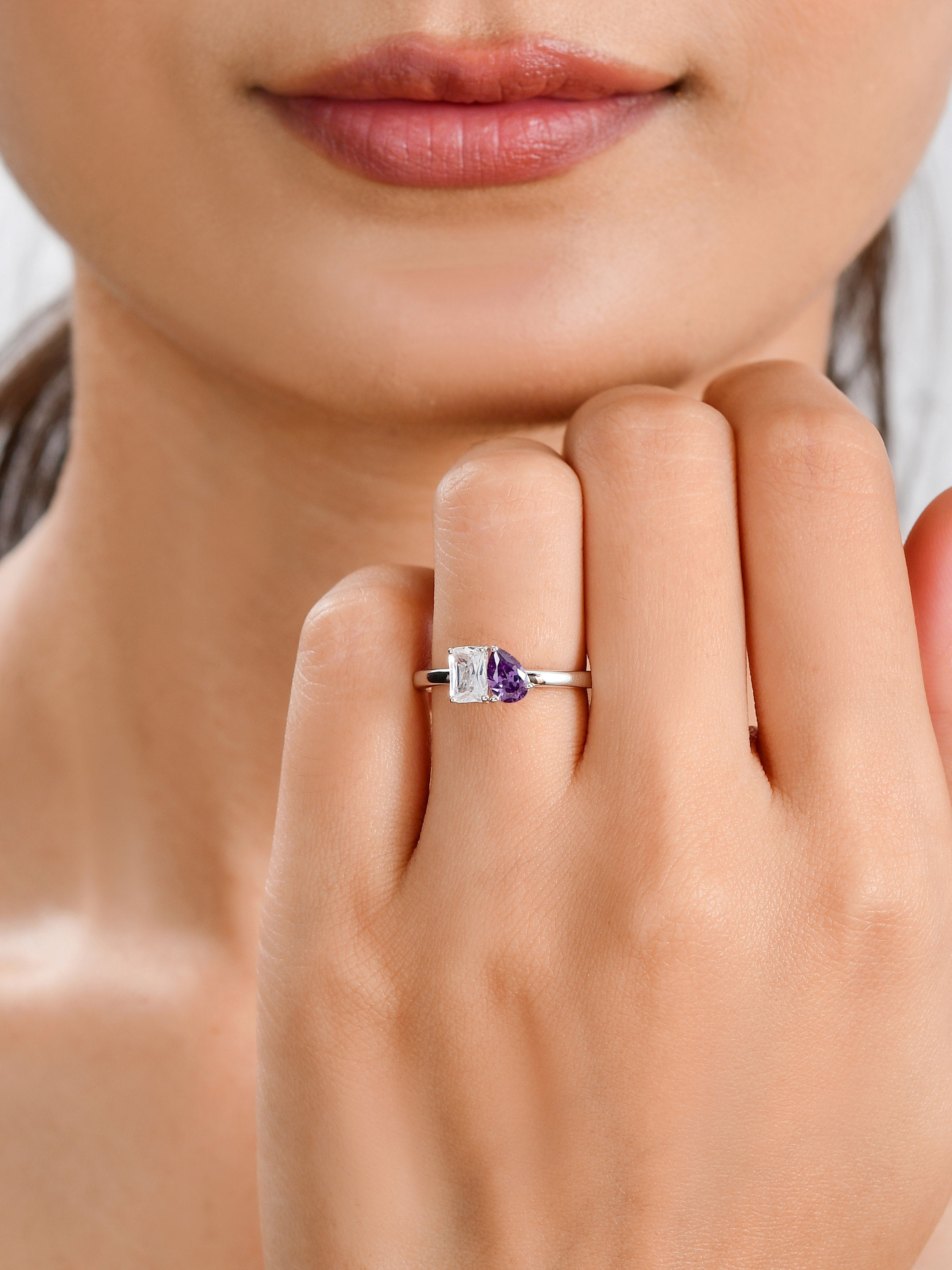 Toi Et Moi Amethyst Ring