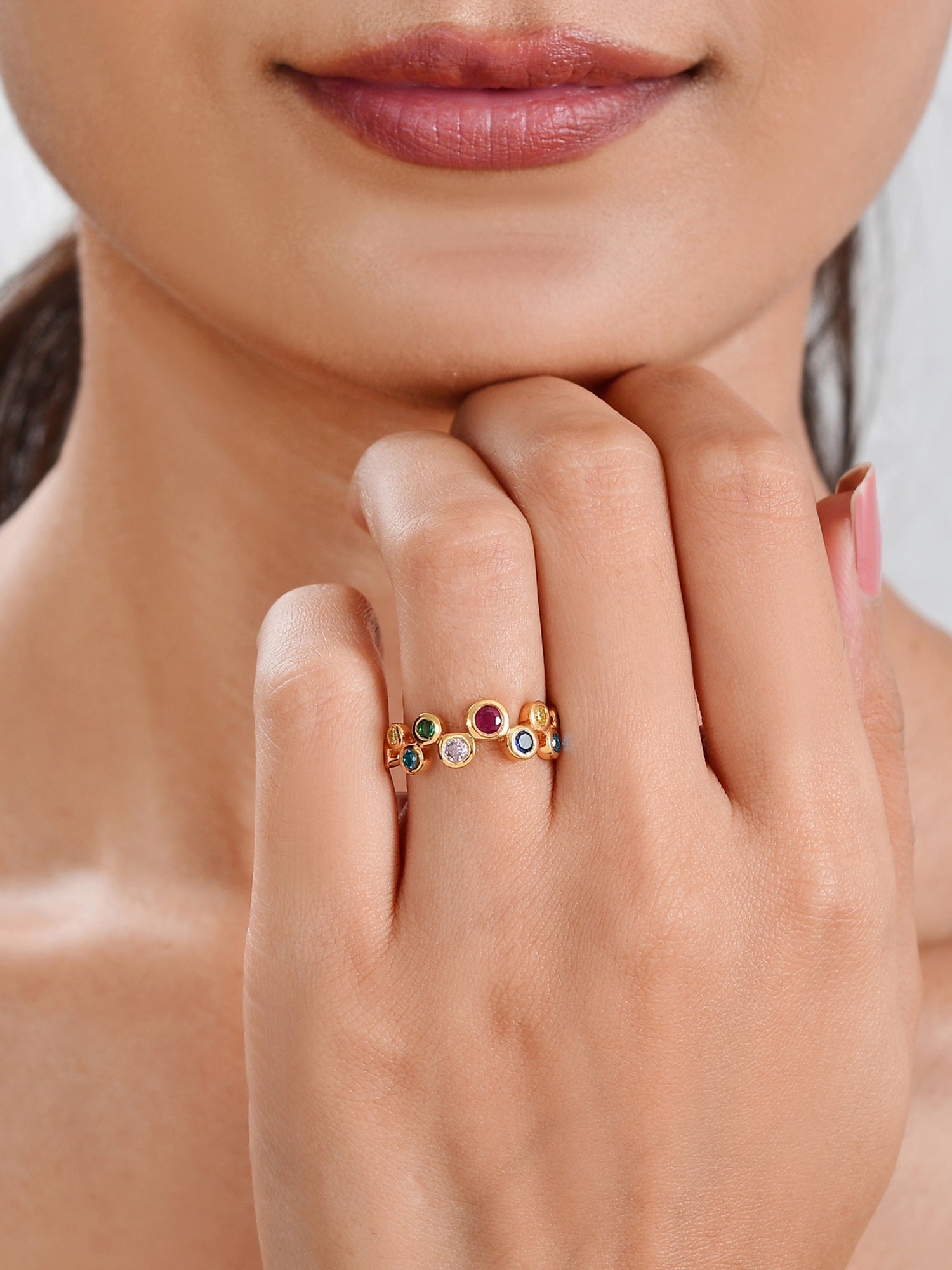 Color Pops Gold Ring For Women