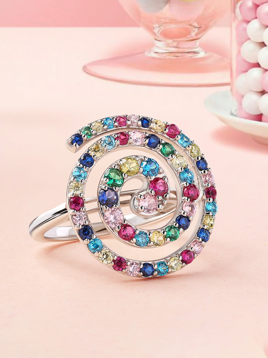 Color Pops Multicolor Cocktail Ring