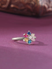 Multi Star Silver Ring