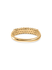 3 Row Lab Grown Diamond Band Ring
