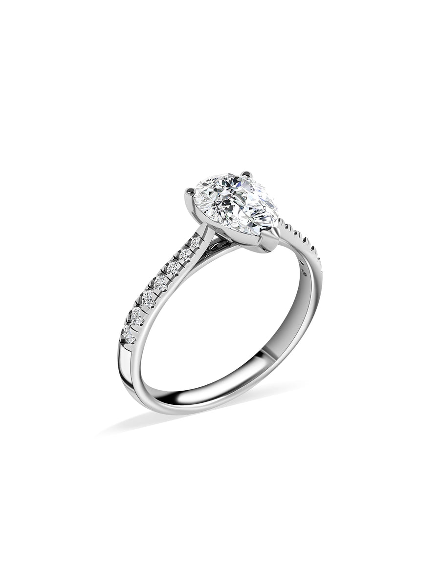 Halo Embrace Round Diamond Ring
