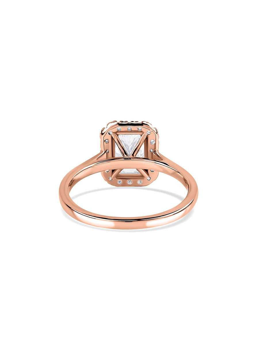 Radiant 1.5 Carat Halo Diamond Ring