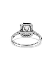 1.50 Carat Radiant Lab Diamond Halo Ring