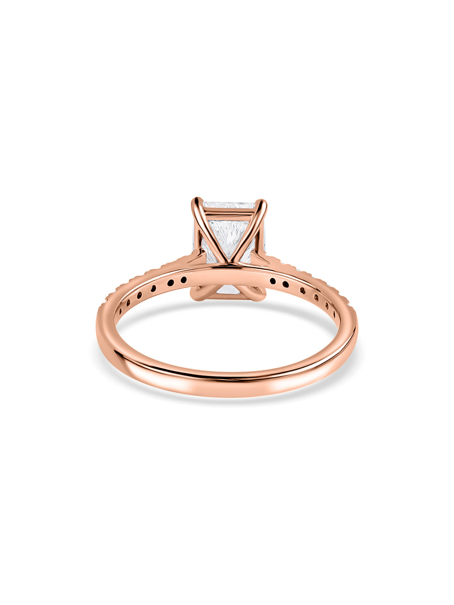1.5 Carat Radiant Cut Lab-Grown Solitaire Ring